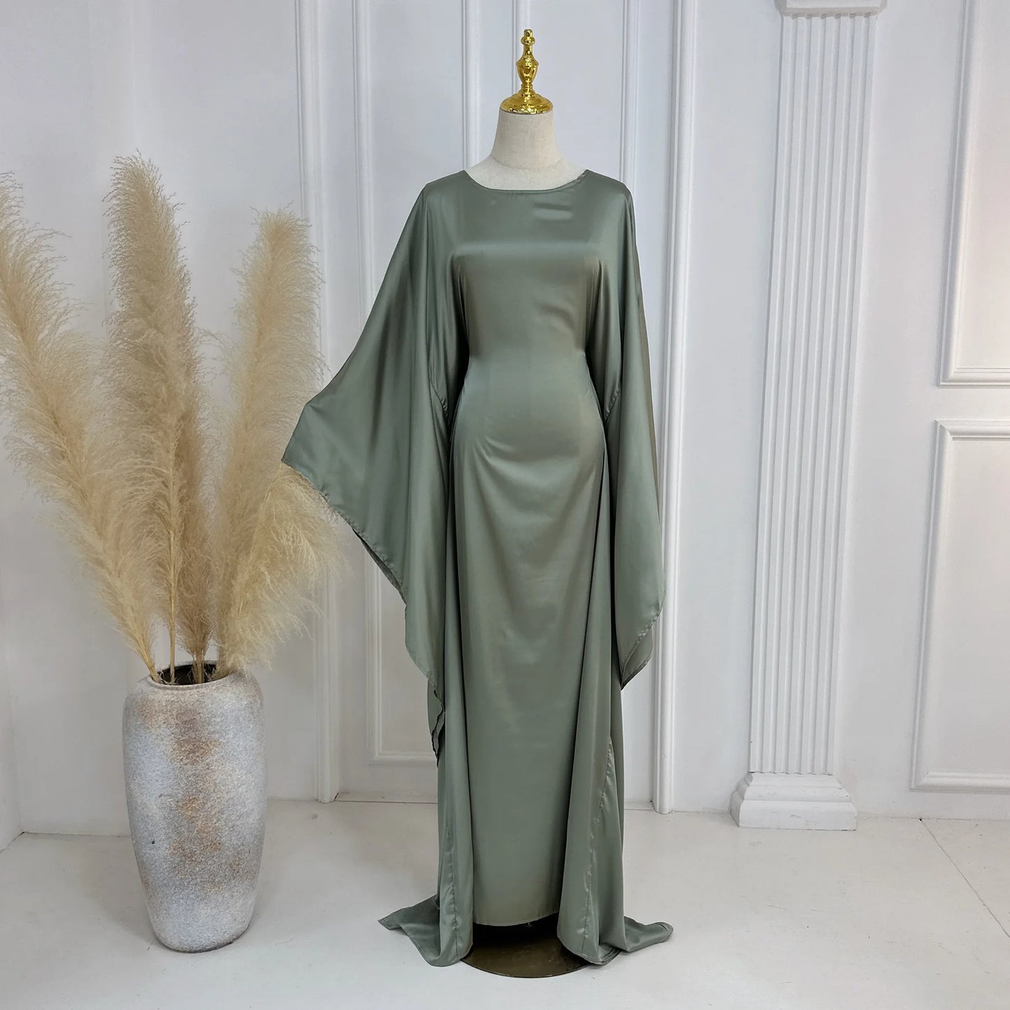 Satin Butterfly Abaya