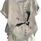 Women's Floral Cotton-Linen Tunic
