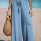 Women's Wide-Leg Drawstring Summer Pants