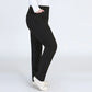 Women's Plus-Size Stretch Black Pants