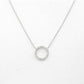 Crystal Circle Pendant Necklace