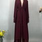 Chiffon Open Abaya Kaftan for Women