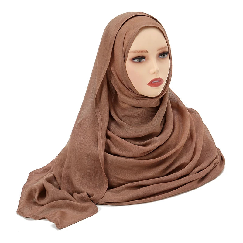 Large Plain Modal Hijab