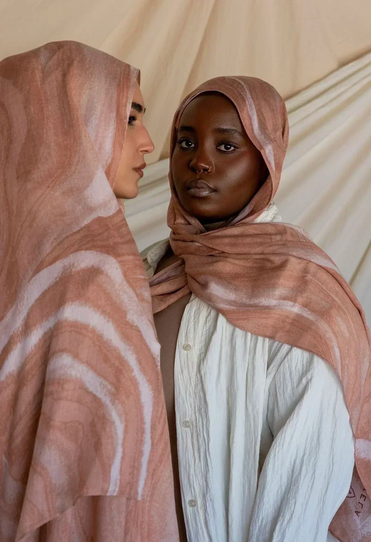 Watercolor Floral Cotton Hijab