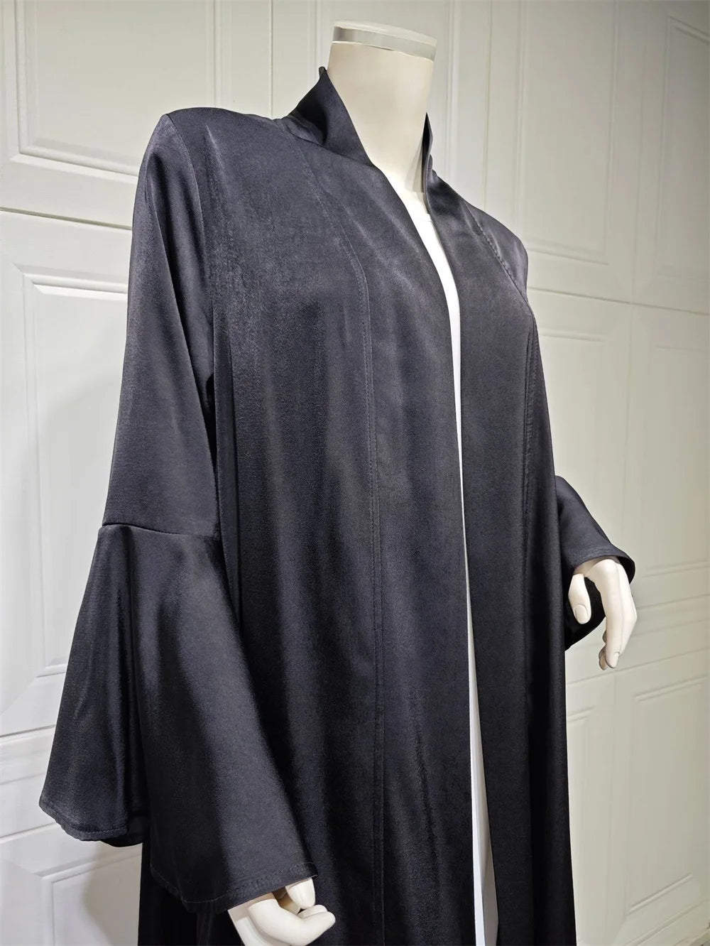 Ruffle Sleeve Open Abaya Kimono