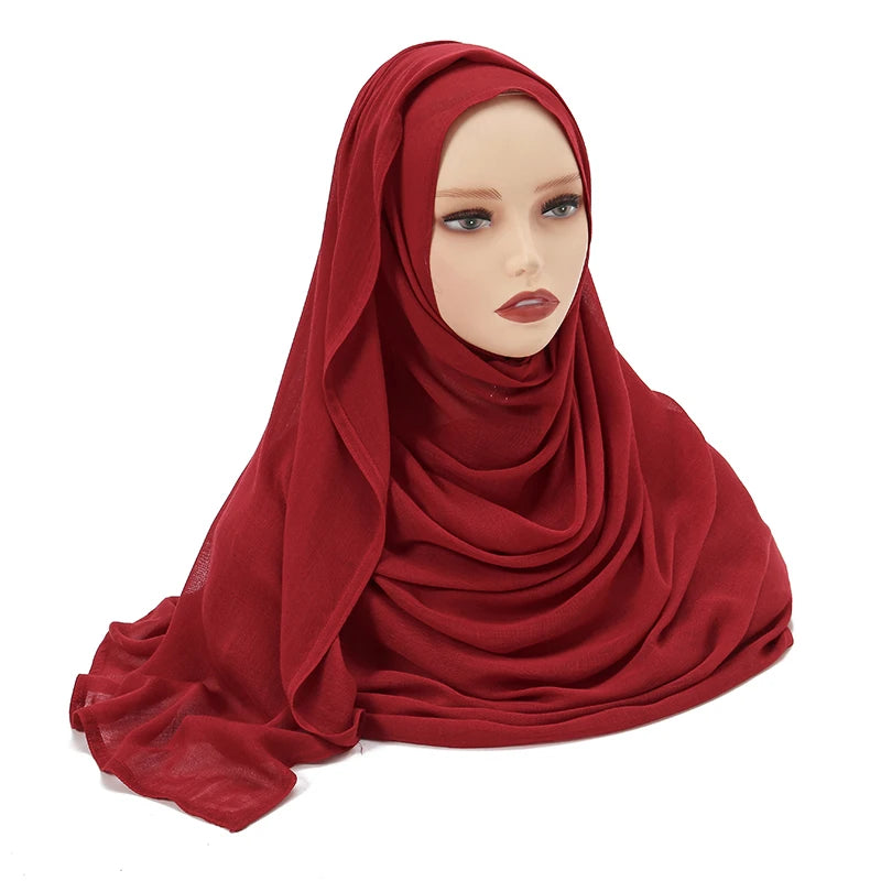 Large Plain Modal Hijab