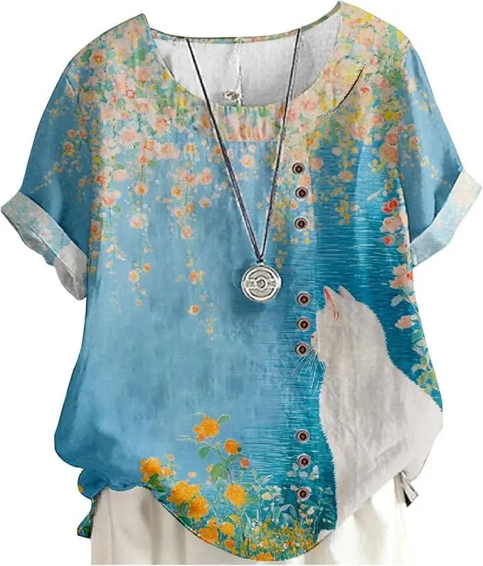 Women's Animal & Floral Print Tunic