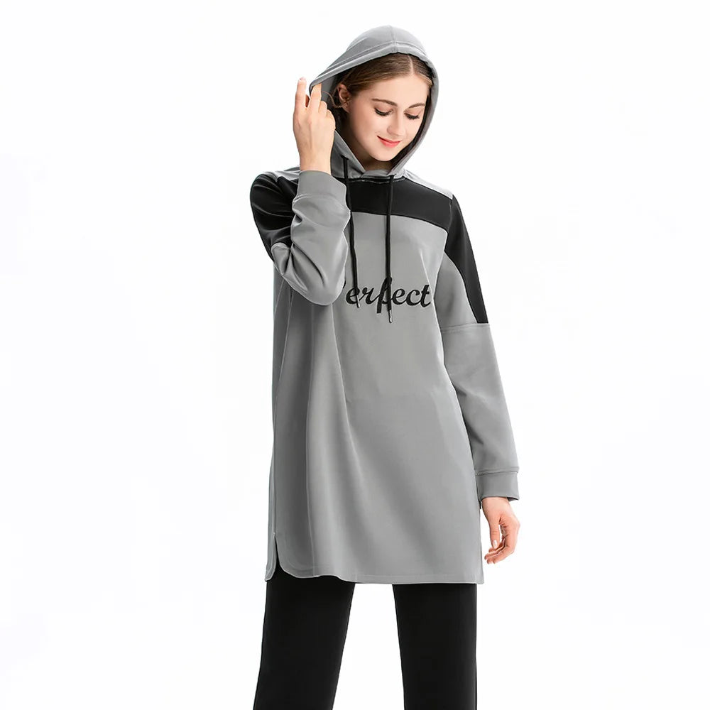 Women's Loose Hooded Kaftan Sweater