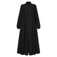 Women's Zipper Front Abaya Kaftan Dress