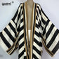 Boho Stripe Kimono Beach Cardigan