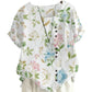 Women's Floral Cotton-Linen Tunic