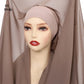 Instant Chiffon Hijab with Magnetic Buckle
