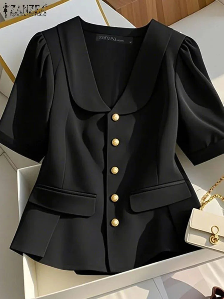 Women's Elegant Puff Sleeve Blouse