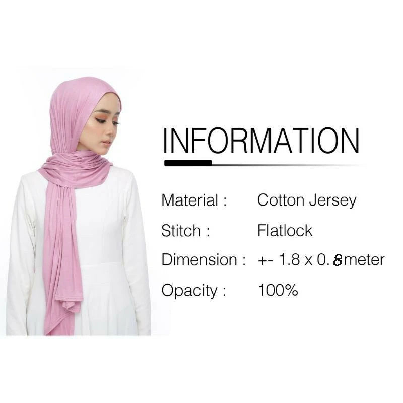 Soft Cotton Jersey Instant Hijab