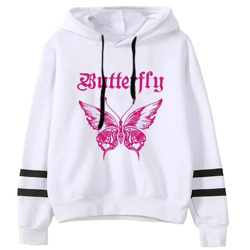 Women's Butterfly Print Hoodie
