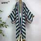 Boho Stripe Kimono Beach Cardigan