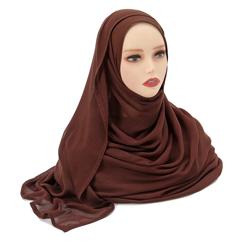Large Plain Modal Hijab