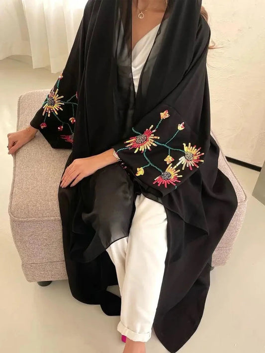 Floral Embroidery Falah abaya
