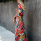 Women's Bohemian Printed Beach Kaftan
