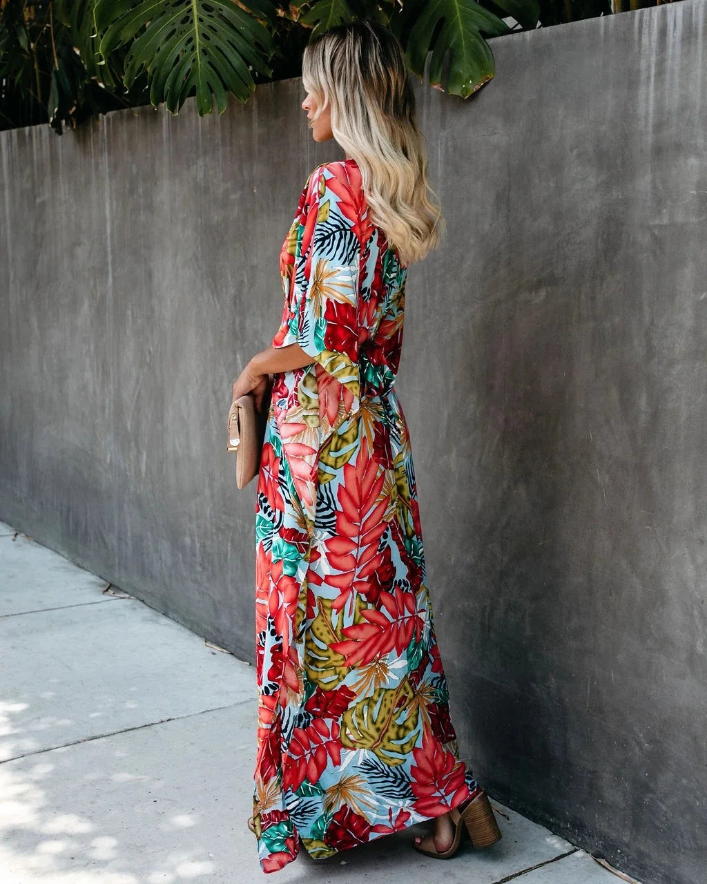 Women's Bohemian Printed Beach Kaftan