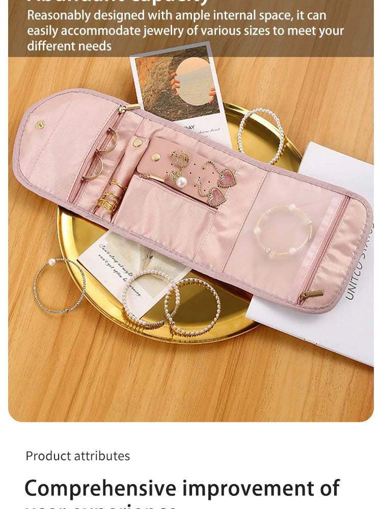 Travel Foldable Jewellery Roll