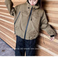Plus-Size Hooded Windbreaker Jacket