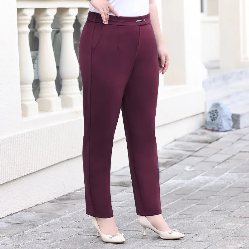 Women's Plus-Size High-Waist Pencil Pants
