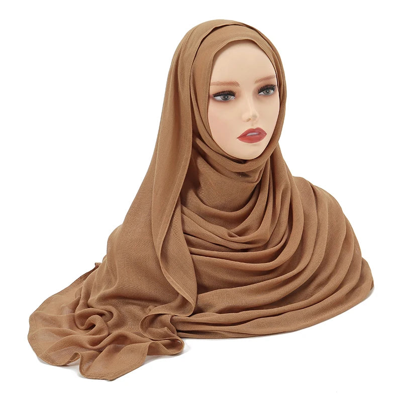 Large Plain Modal Hijab