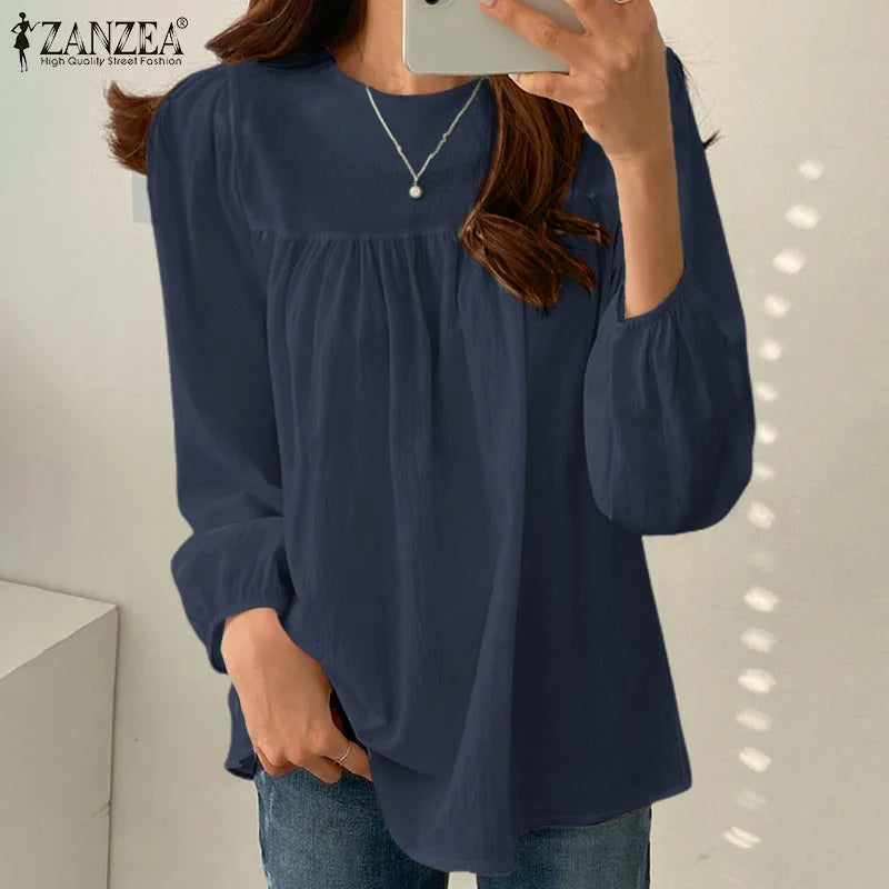 Women's Elegant O-Neck Blouse