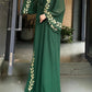 Women's Embroidered Abaya Dress with Scarf