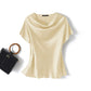 Women's Satin Short-Sleeve Blouse