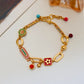 Enamel Japanese embossed bracelet