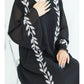 Women's Embroidered Abaya Dress with Scarf