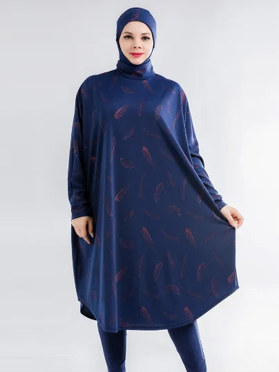3-Piece Batwing Burkini Set
