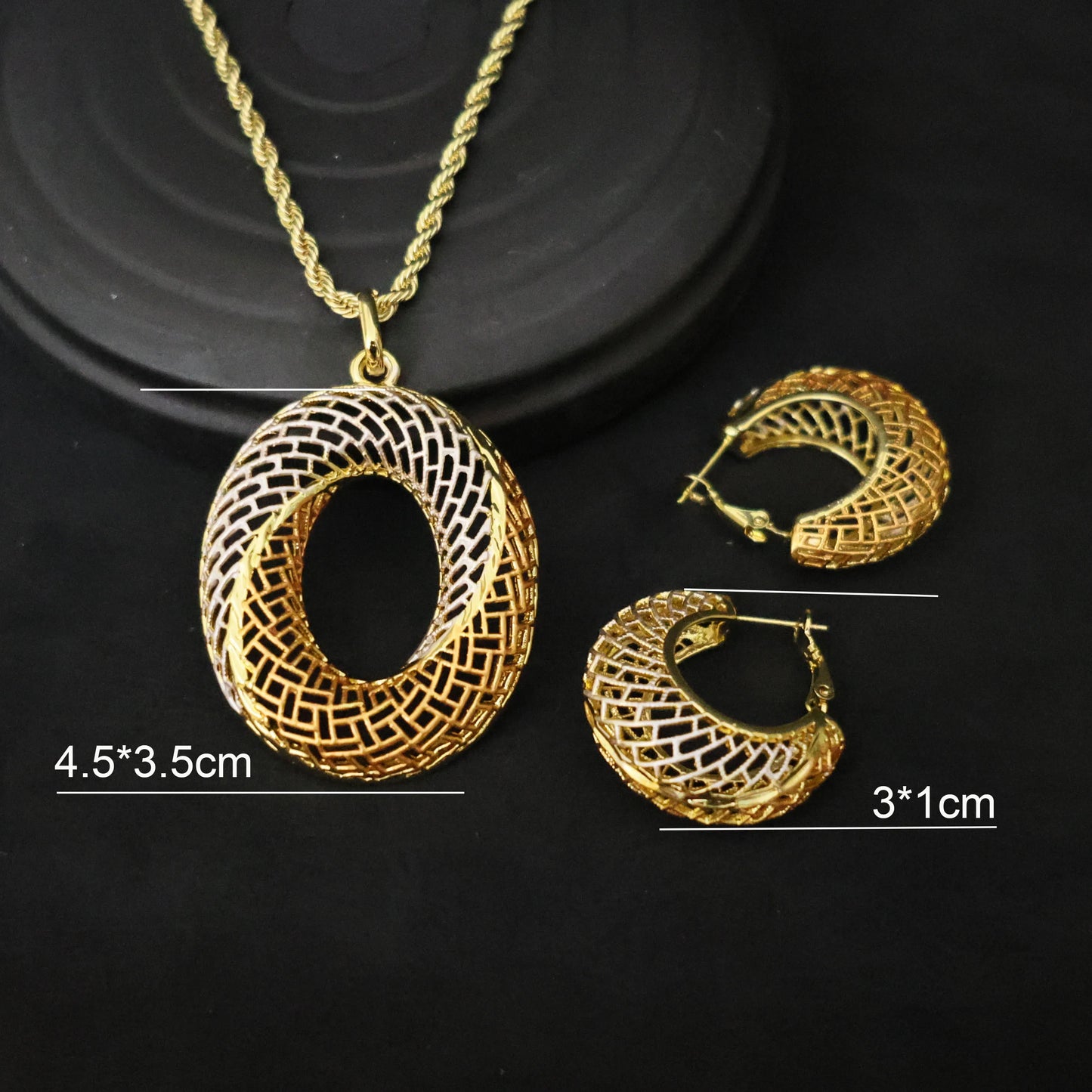 Luxury 18K Gold Plated Jewelry Set