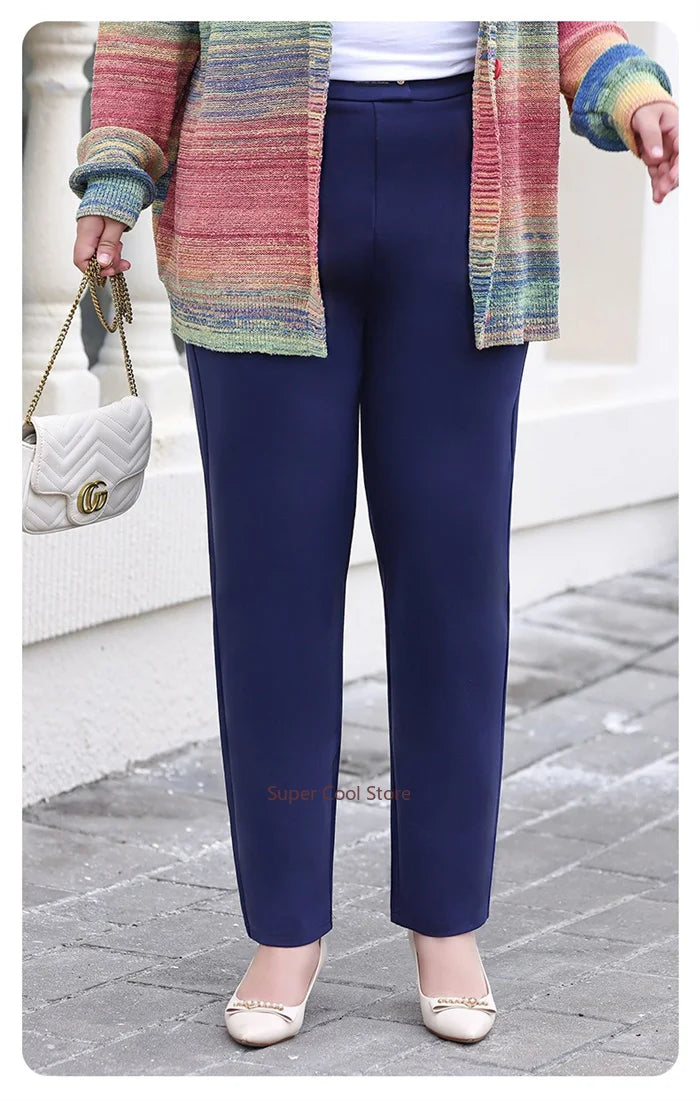 Women's Plus-Size High-Waist Pencil Pants