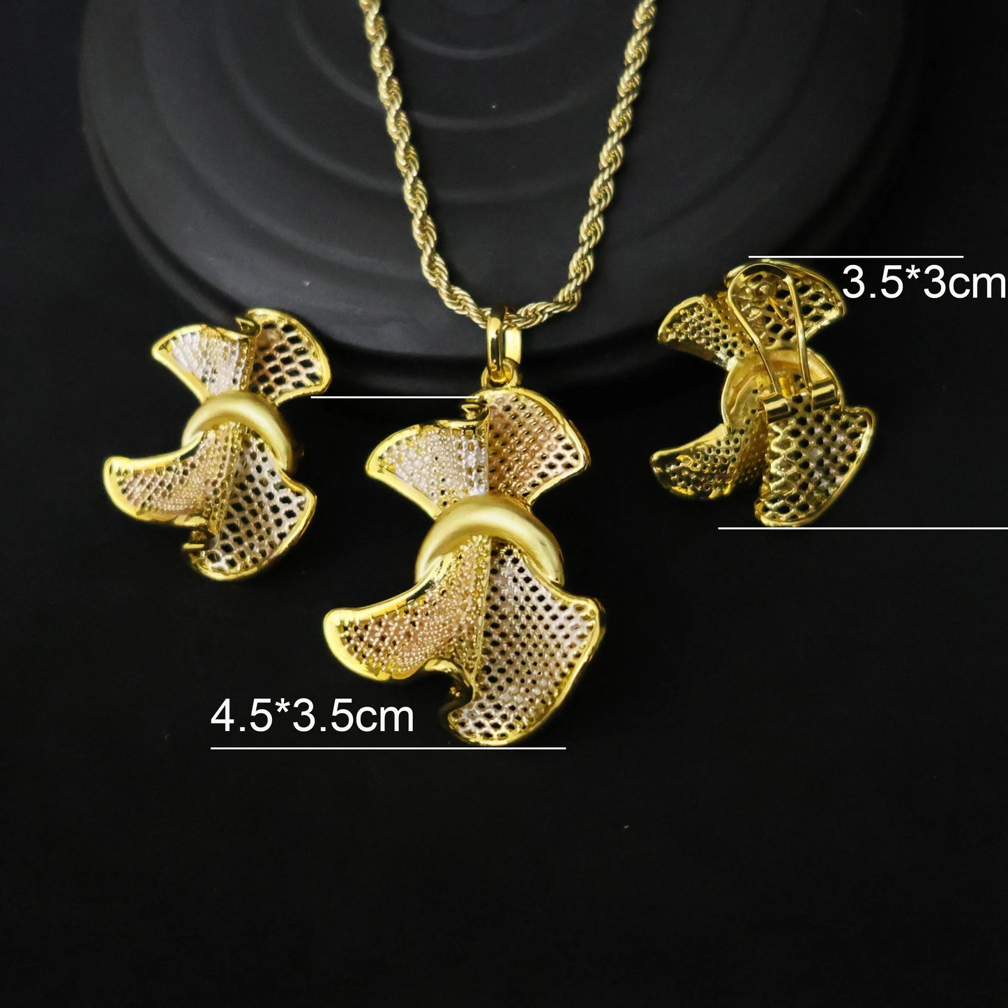 Luxury 18K Gold Plated Jewelry Set