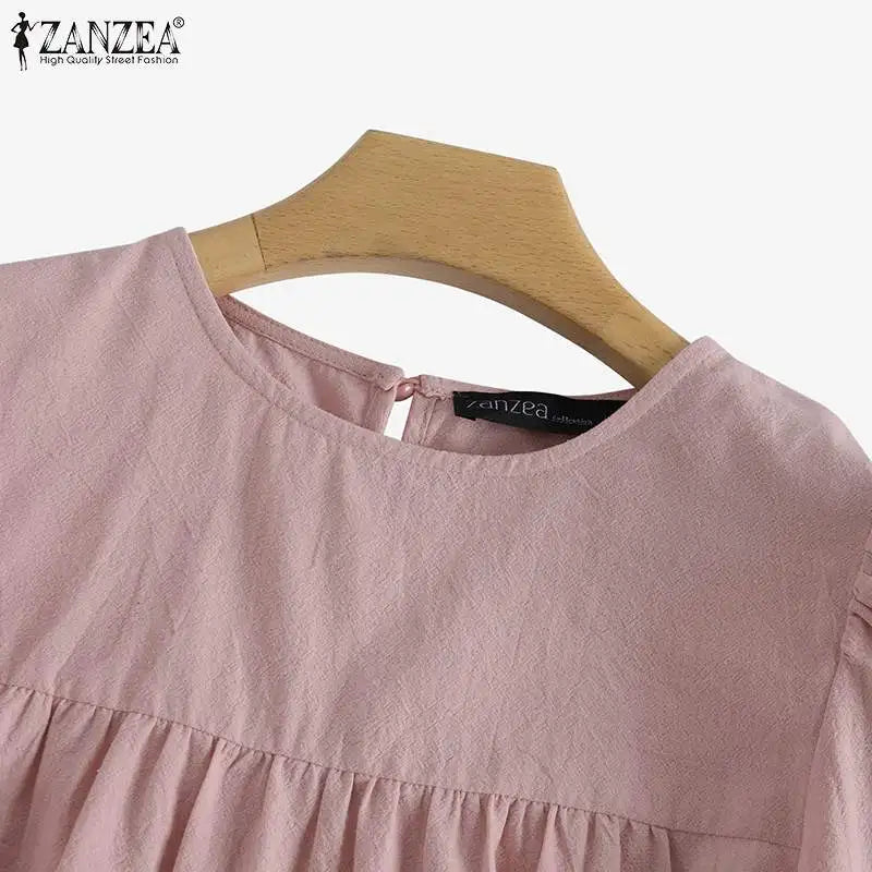 Women's Elegant O-Neck Blouse