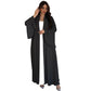 Ruffle Sleeve Open Abaya Kimono