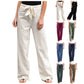 Women's Plus-Size Bow Cotton-Linen Pants