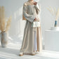 Embroidered open abaya