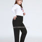 Women's Plus-Size Stretch Black Pants