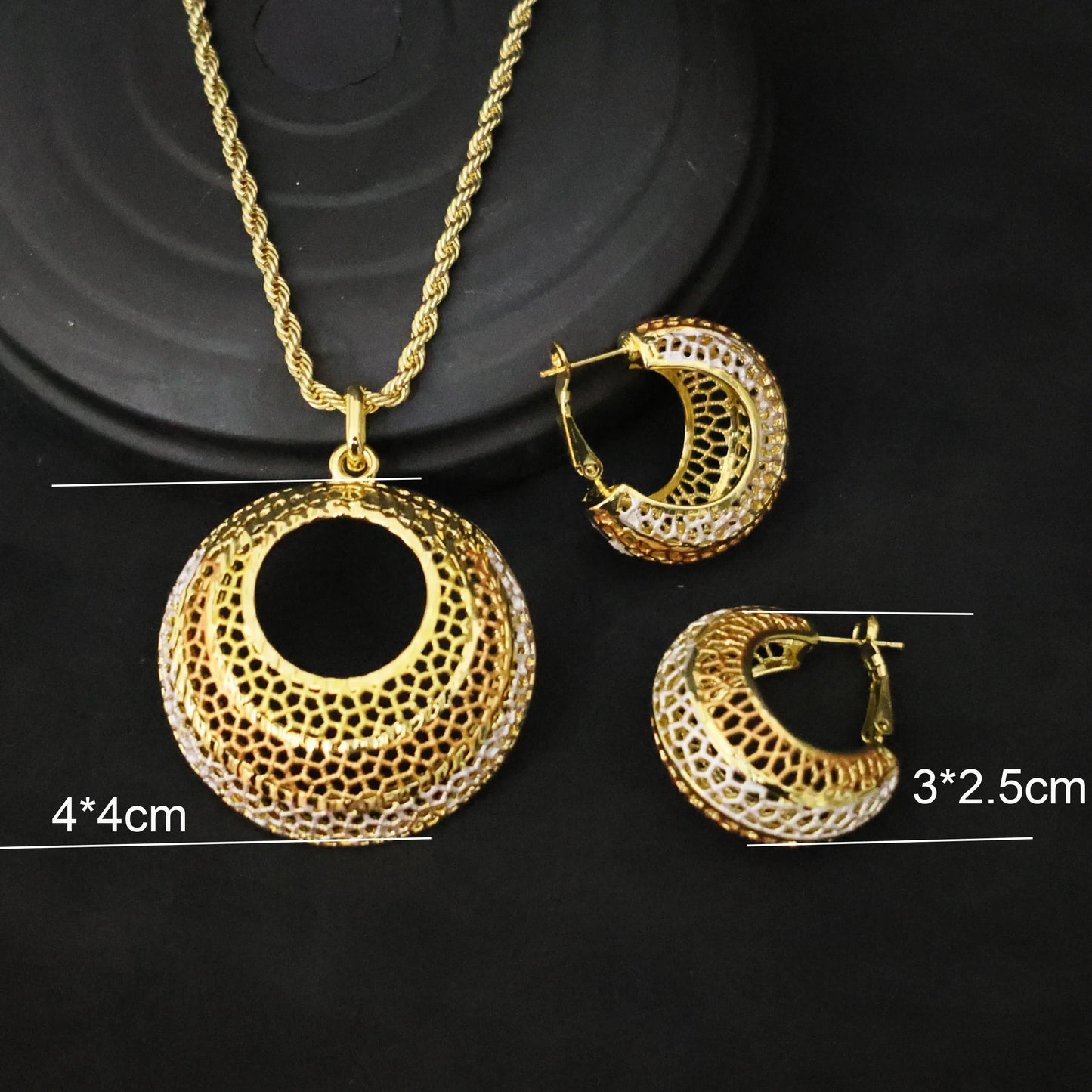 Luxury 18K Gold Plated Jewelry Set