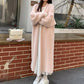 Women's Faux Mink V-Neck Long Cardigan Coat