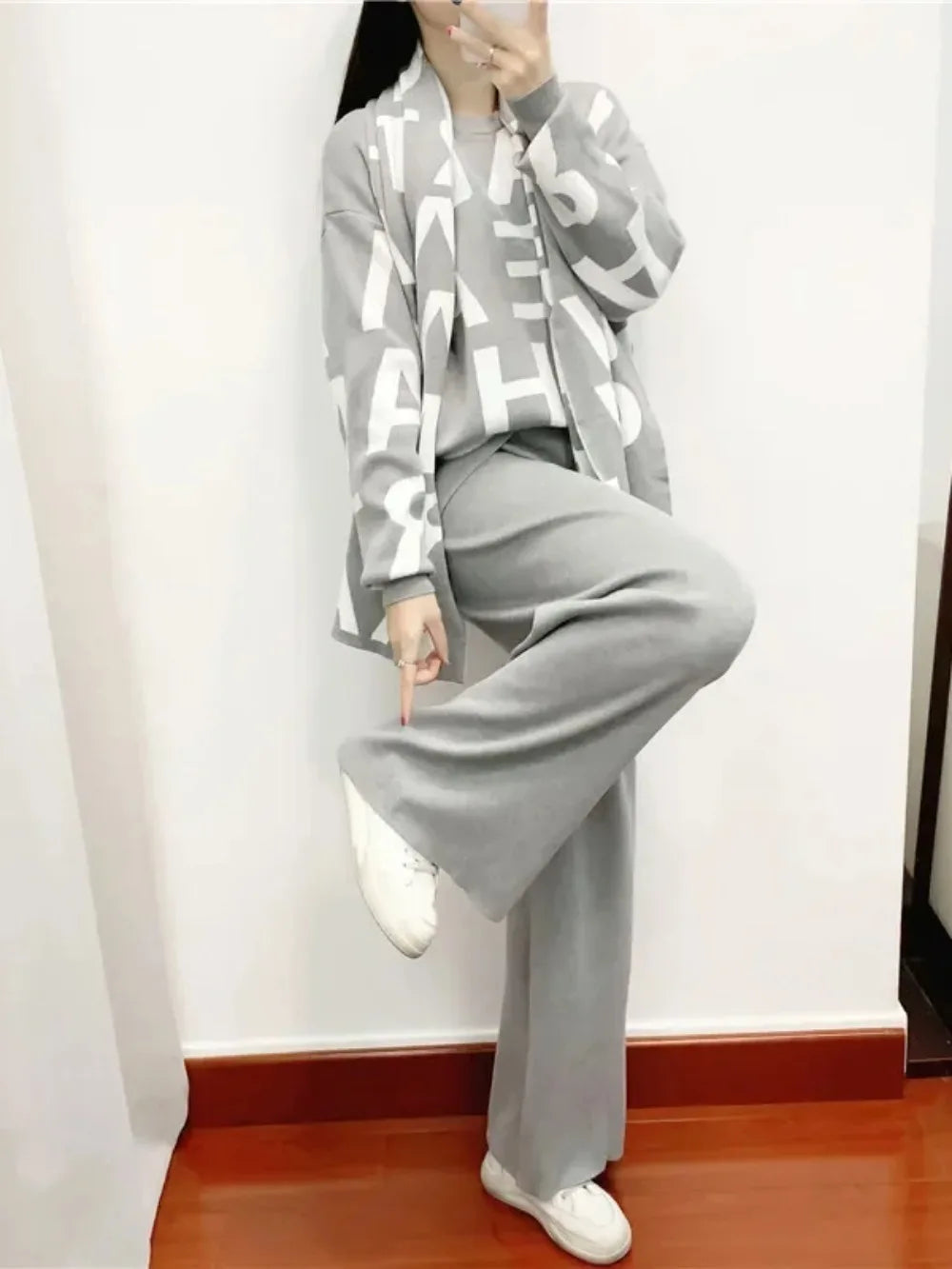 Women's 3-Piece Knit Tracksuit Set