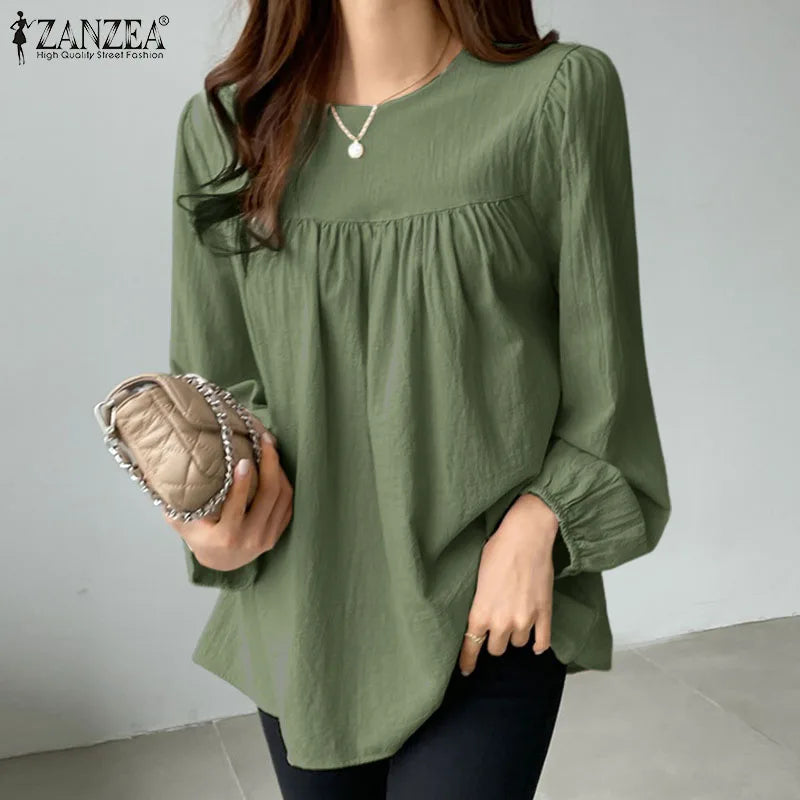 Women's Elegant O-Neck Blouse
