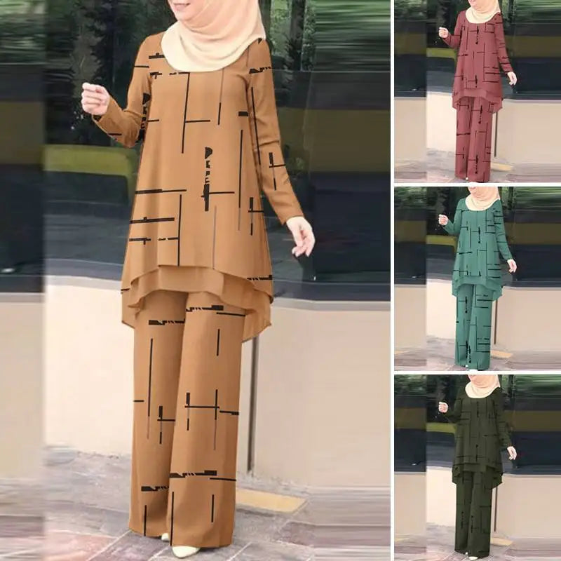 Women's Floral 2-Piece Tracksuit Set