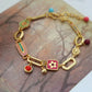 Enamel Japanese embossed bracelet