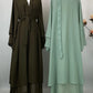 Chiffon Open Abaya Kaftan for Women