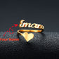 Custom Love Name Ring